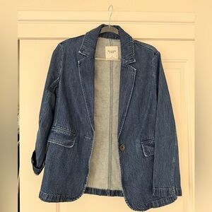 Abercrombie denim blazer